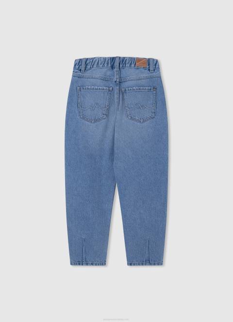 djevojka traper bella traperice balon kroja visokog struka Pepe Jeans JZ8H1369