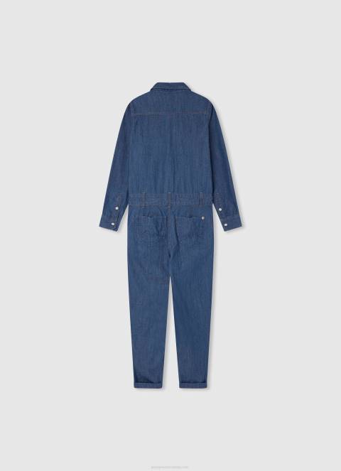 djevojka traper dugi pamučni traper kombinezon Pepe Jeans JZ8H1363