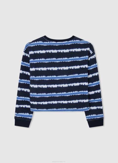 djevojka dulwich pamučni džemper s izblijedjelim prugama Pepe Jeans JZ8H1408