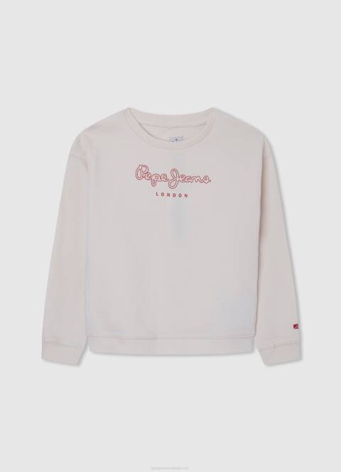 djevojka mousse pamučni džemper s otisnutim logotipom Pepe Jeans JZ8H1404