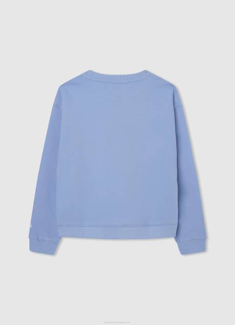 djevojka zaljev pamučni džemper s otisnutim logotipom Pepe Jeans JZ8H1413