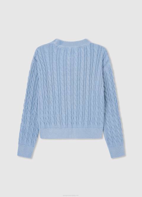 djevojka zaljev pleteni žersej sa zaobljenim ovratnikom Pepe Jeans JZ8H1406