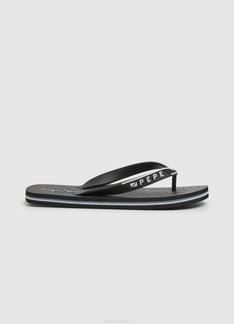 muškarci crno bazen motocikl plaža japanke Pepe Jeans JZ8H1269