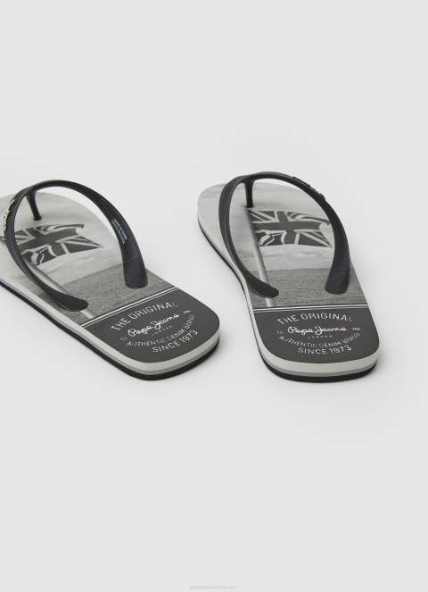 muškarci crno whale sea beach japanke Pepe Jeans JZ8H1262