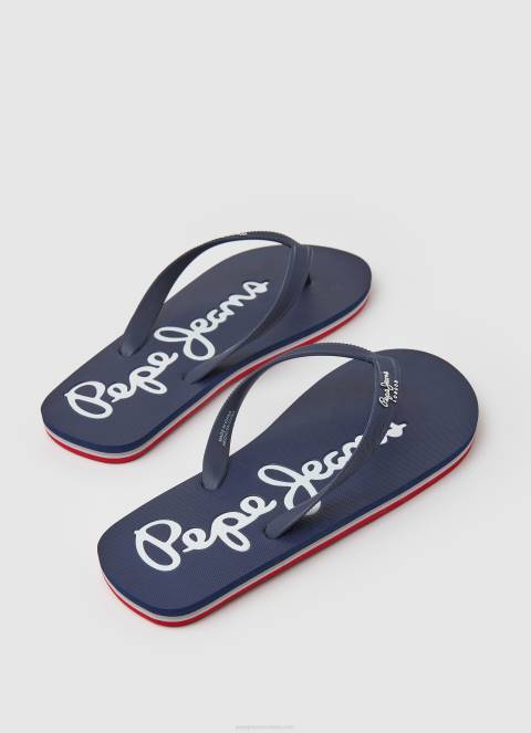 muškarci mornarica bay beach osnovne japanke za plažu Pepe Jeans JZ8H1258