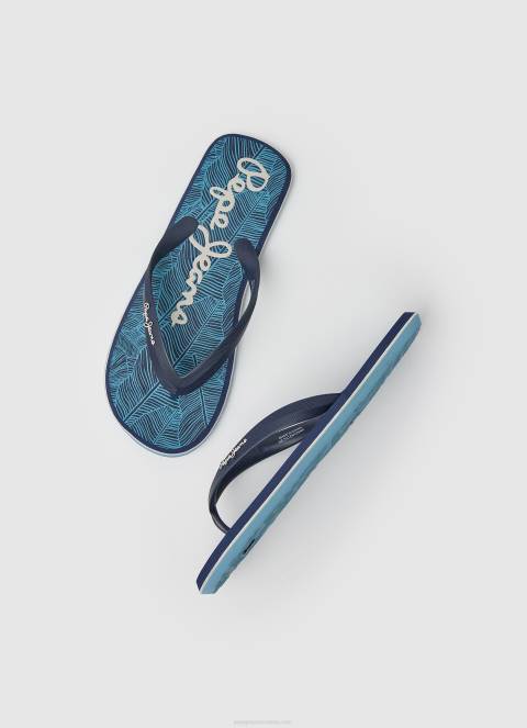 muškarci mornarica japanke za plažu kitova prašuma Pepe Jeans JZ8H1287