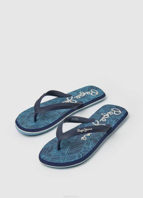 muškarci mornarica japanke za plažu kitova prašuma Pepe Jeans JZ8H1287