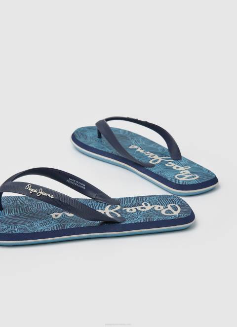 muškarci mornarica japanke za plažu kitova prašuma Pepe Jeans JZ8H1287