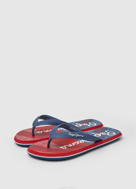 muškarci mornarica japanke za plažu sa zastavom kitova Pepe Jeans JZ8H1256