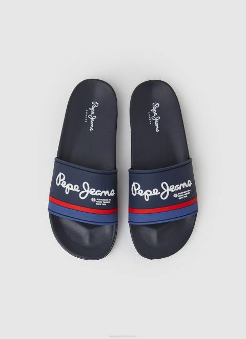 muškarci mornarica slider portobello japanke za plažu Pepe Jeans JZ8H1260