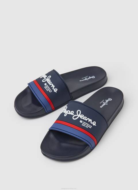 muškarci mornarica slider portobello japanke za plažu Pepe Jeans JZ8H1260