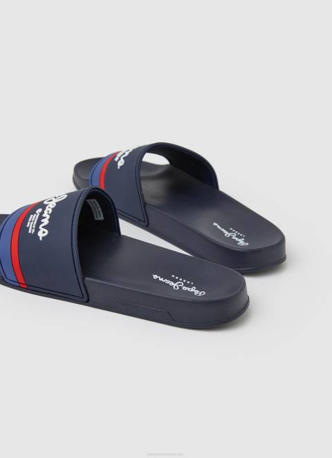 muškarci mornarica slider portobello japanke za plažu Pepe Jeans JZ8H1260
