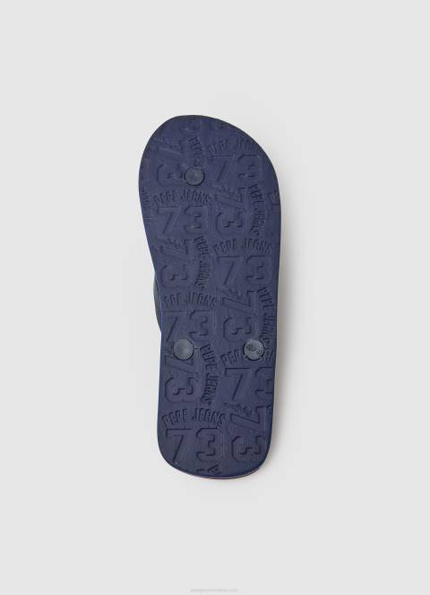 muškarci tamni traper japanke za plažu sa zastavom hawi Pepe Jeans JZ8H1259