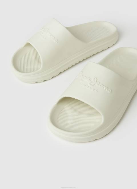 muškarci tvornički bijela japanke za tobogan za plažu Pepe Jeans JZ8H1285