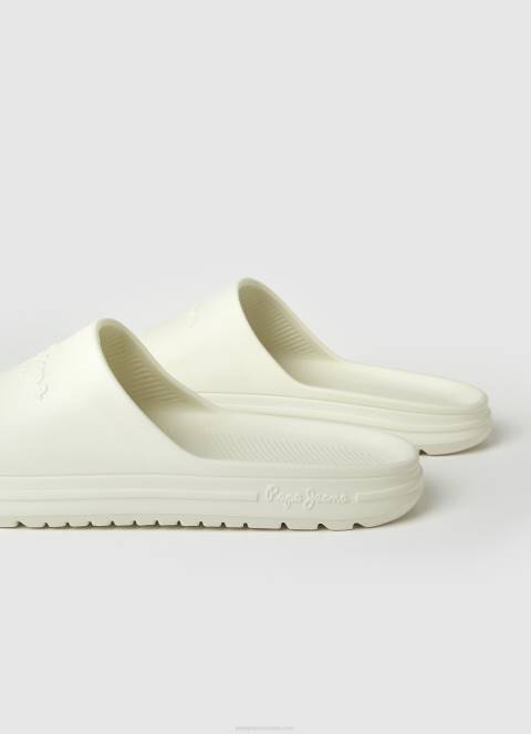 muškarci tvornički bijela japanke za tobogan za plažu Pepe Jeans JZ8H1285