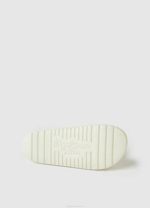 muškarci tvornički bijela japanke za tobogan za plažu Pepe Jeans JZ8H1285