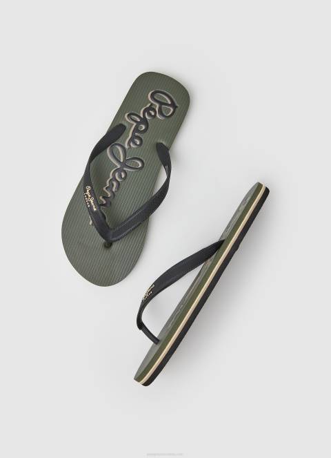 muškarci vojska bay beach japanke za plažu logo Pepe Jeans JZ8H1268