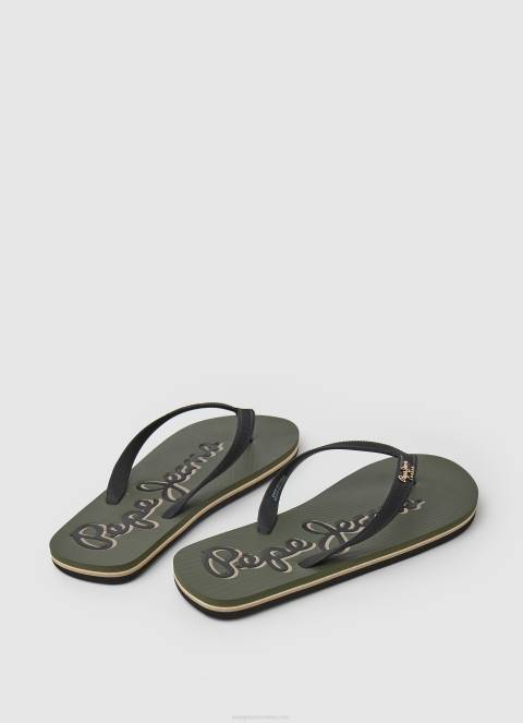 muškarci vojska bay beach japanke za plažu logo Pepe Jeans JZ8H1268