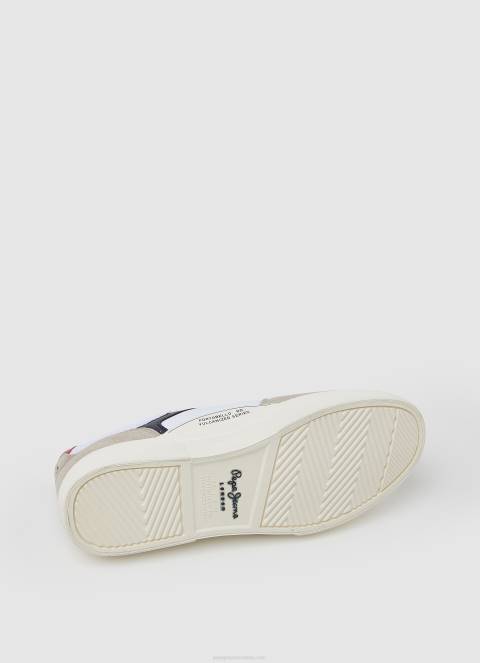 muškarci bijela kenton master kombinirane tenisice Pepe Jeans JZ8H1177