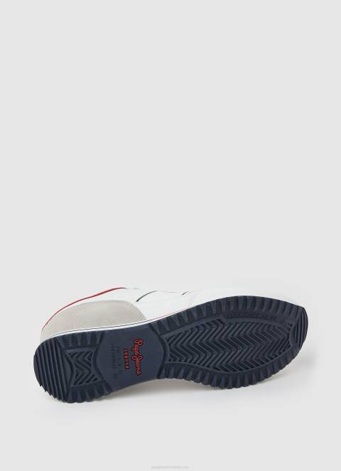 muškarci bijela tour club kombinirane tenisice Pepe Jeans JZ8H1178