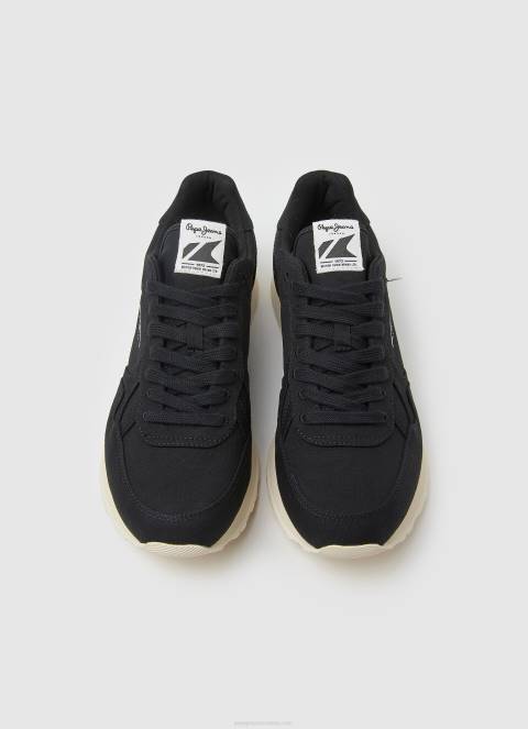 muškarci crno brit man eko retro tenisice Pepe Jeans JZ8H1234