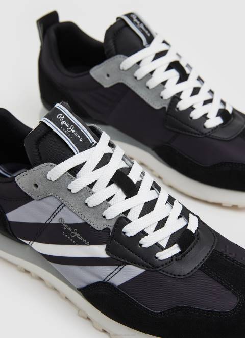 muškarci crno foster man kombinirane tenisice Pepe Jeans JZ8H1199