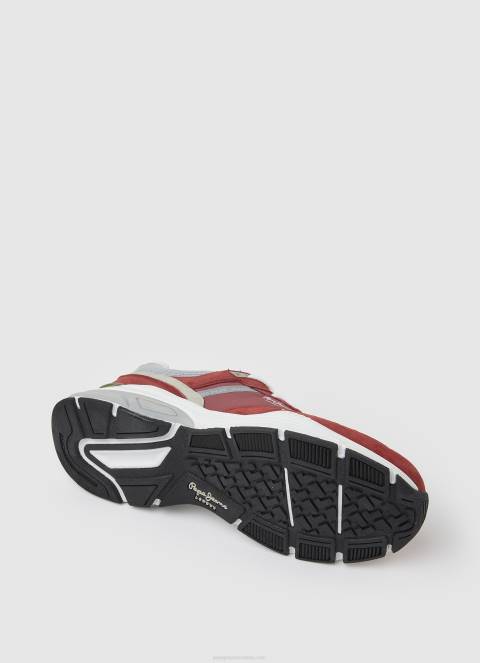 muškarci crvena dalija dave urbane kombinirane tenisice Pepe Jeans JZ8H1226