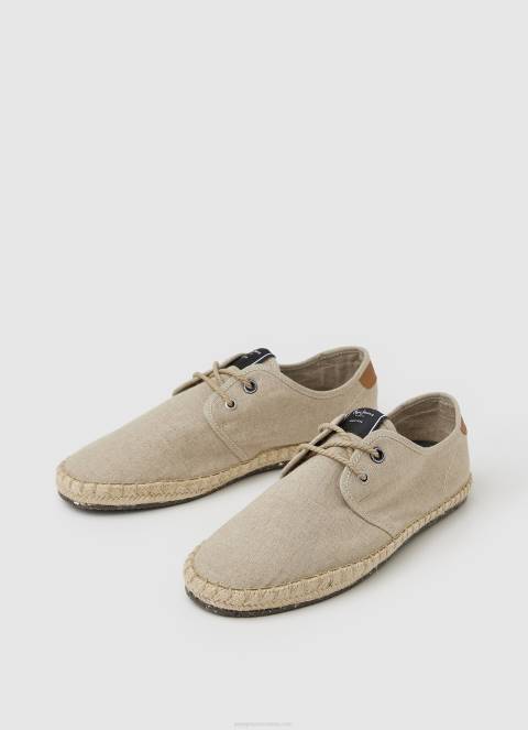 muškarci ekru turističke claic lanene tenisice Pepe Jeans JZ8H1250