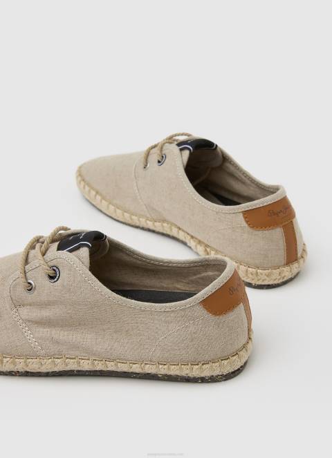 muškarci ekru turističke claic lanene tenisice Pepe Jeans JZ8H1250