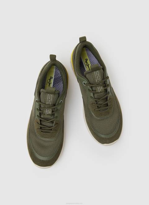 muškarci kaki zelena jay pro kombinirane tenisice Pepe Jeans JZ8H1187