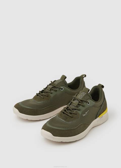 muškarci kaki zelena jay pro kombinirane tenisice Pepe Jeans JZ8H1187