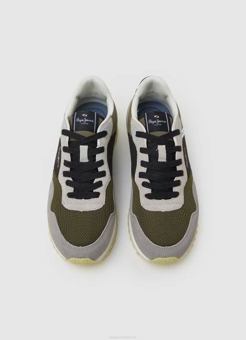 muškarci kaki zelena london one kombinirane tenisice Pepe Jeans JZ8H1223