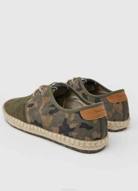 muškarci kaki zelena turističke claic blucher tenisice Pepe Jeans JZ8H1249