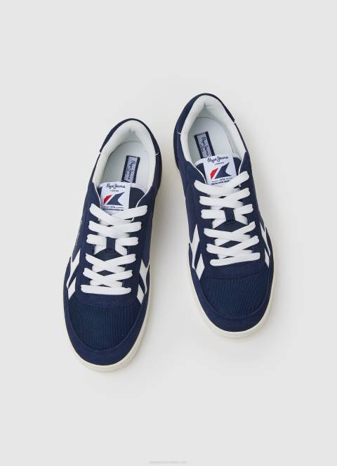muškarci mornarica kore vintage kombinirane tenisice Pepe Jeans JZ8H1201