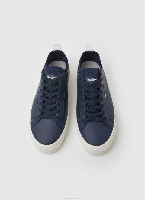 muškarci mornarica yogi kožne čarape tenisice Pepe Jeans JZ8H1222