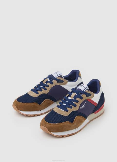 muškarci preplanuli ten london one kombinirane tenisice Pepe Jeans JZ8H1168