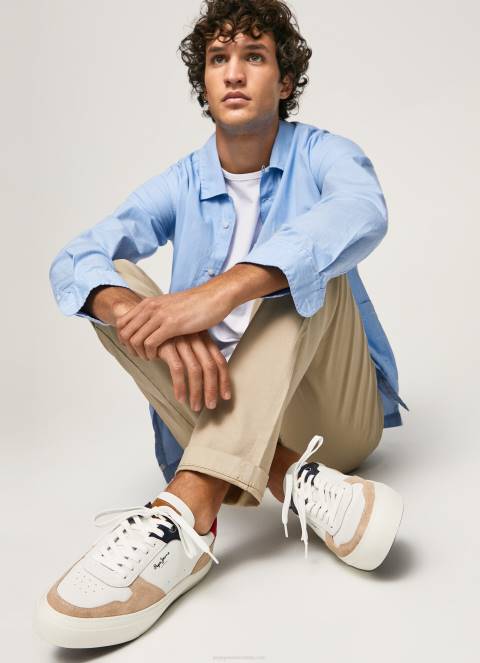 muškarci preplanuli ten yogi street kožne tenisice Pepe Jeans JZ8H1170