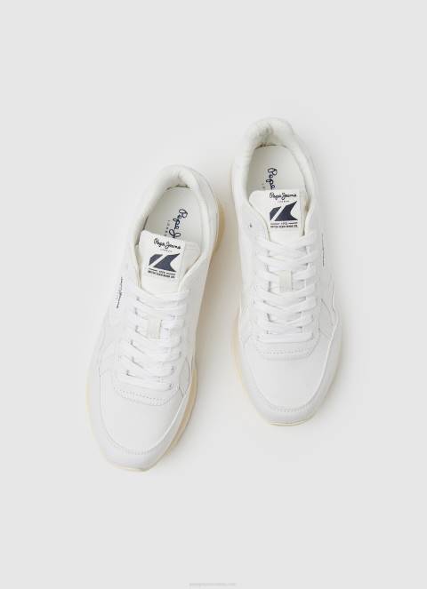 muškarci prljavo bijelo brit man eko retro tenisice Pepe Jeans JZ8H1191