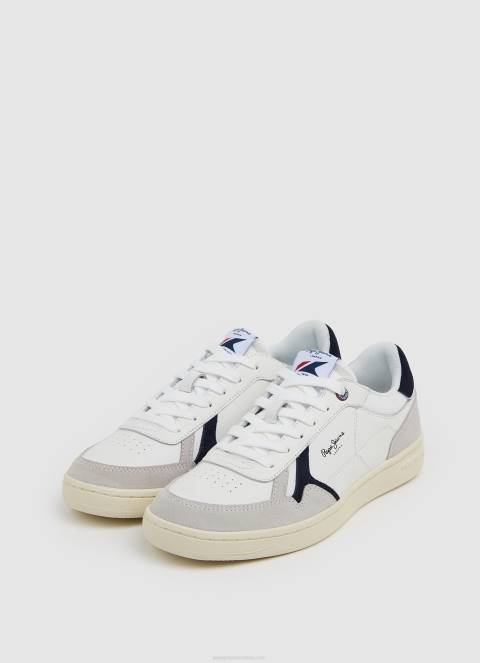 muškarci prljavo bijelo kore combi kombinirane tenisice Pepe Jeans JZ8H1169