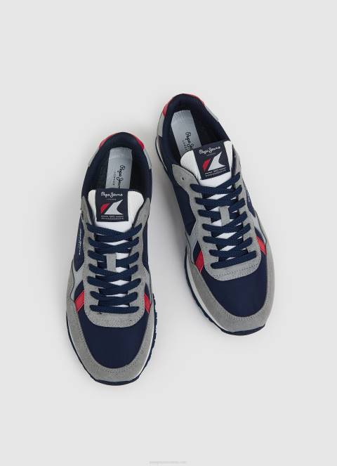 muškarci siva brit man studio retro tenisice Pepe Jeans JZ8H1181