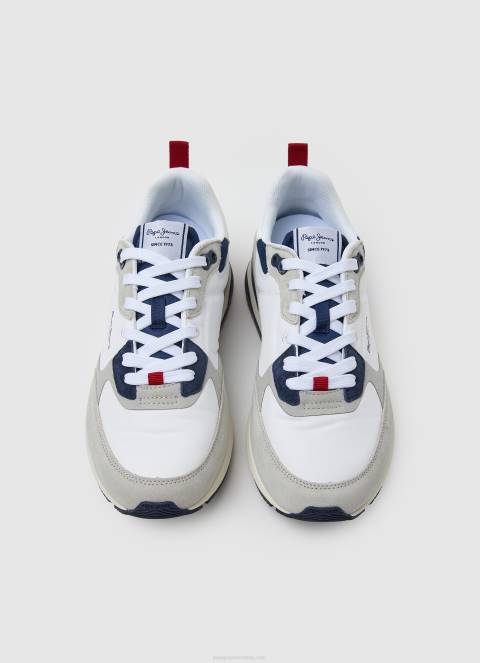 muškarci tvornički bijela london pro kombinirane tenisice Pepe Jeans JZ8H1229