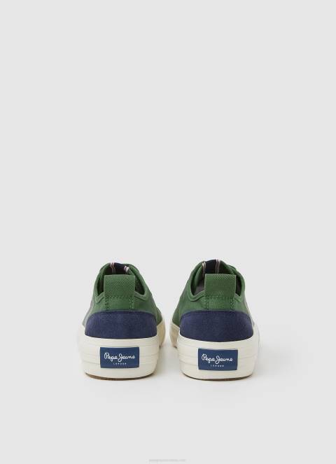 muškarci vojnička maslina allen flag vulkanizirane tenisice Pepe Jeans JZ8H1205