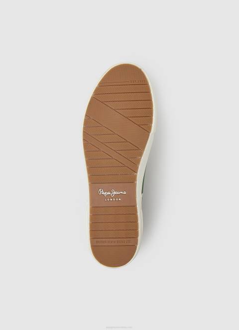 muškarci vojnička maslina allen flag vulkanizirane tenisice Pepe Jeans JZ8H1205