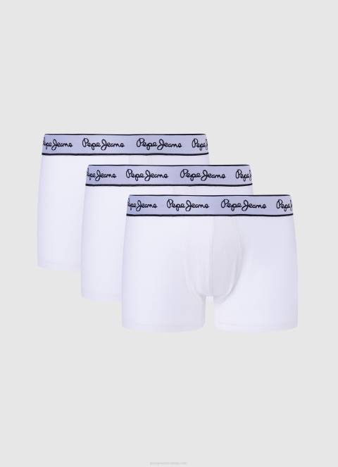 muškarci crno 3 pakiranja rastezljivih pamučnih bokserica Pepe Jeans JZ8H1161