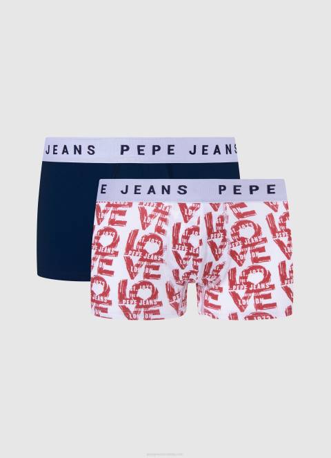muškarci multi 2 pakiranja rastezljivih pamučnih bokserica Pepe Jeans JZ8H1151