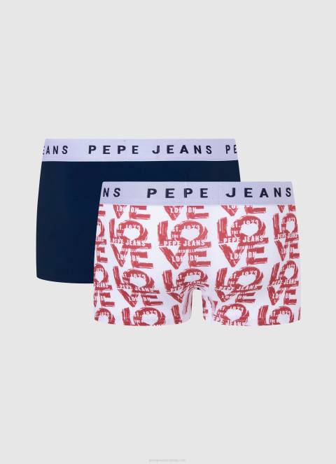 muškarci multi 2 pakiranja rastezljivih pamučnih bokserica Pepe Jeans JZ8H1151