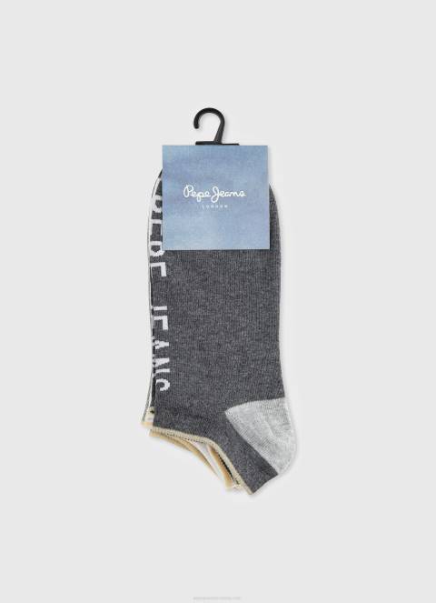 muškarci multi 3 paketa čarapa za gležnjeve Pepe Jeans JZ8H1144