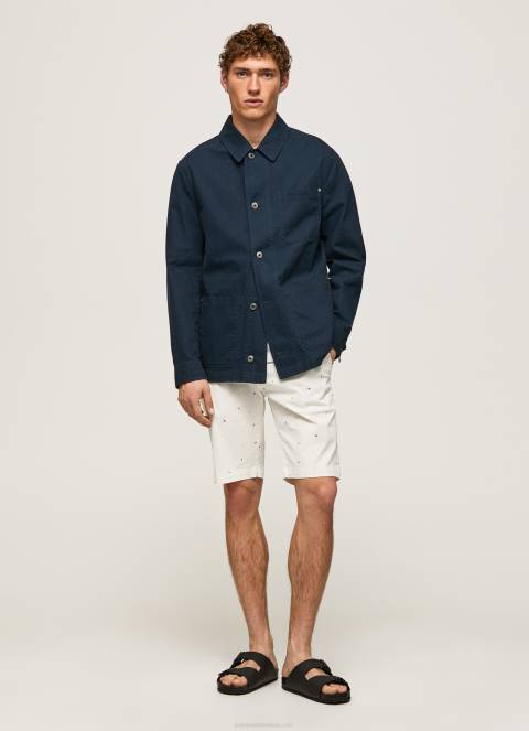 muškarci bijela kratke chino hlače s uzorkom mc queen Pepe Jeans JZ8H1116