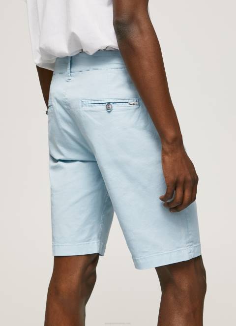 muškarci bjelilo plavo pamučne chino kratke hlače Pepe Jeans JZ8H1115