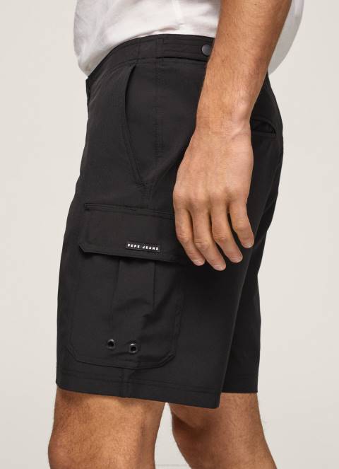 muškarci crno fergus kratke hlače za kupaći kostim Pepe Jeans JZ8H1142